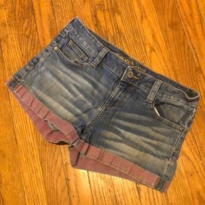 Arizona Jean Shorts Pink Cuffs